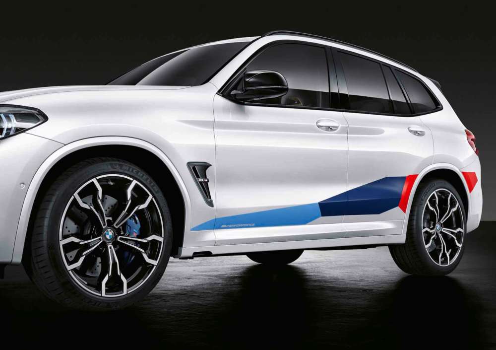 BMW M Performance zijgrille spatbord Carbon (rechts) voor X3M/ X4M