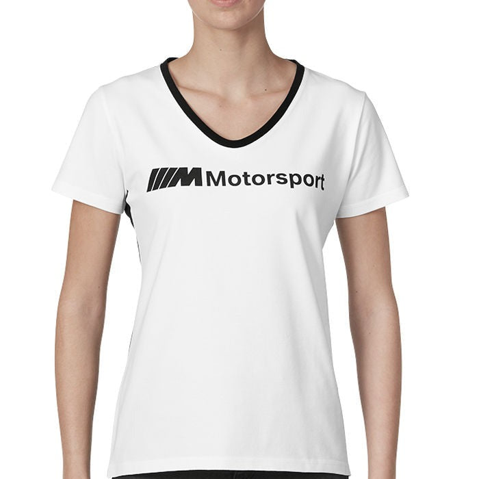 BMW M Motorsport T-Shirt Dames, Zwart/wit, L