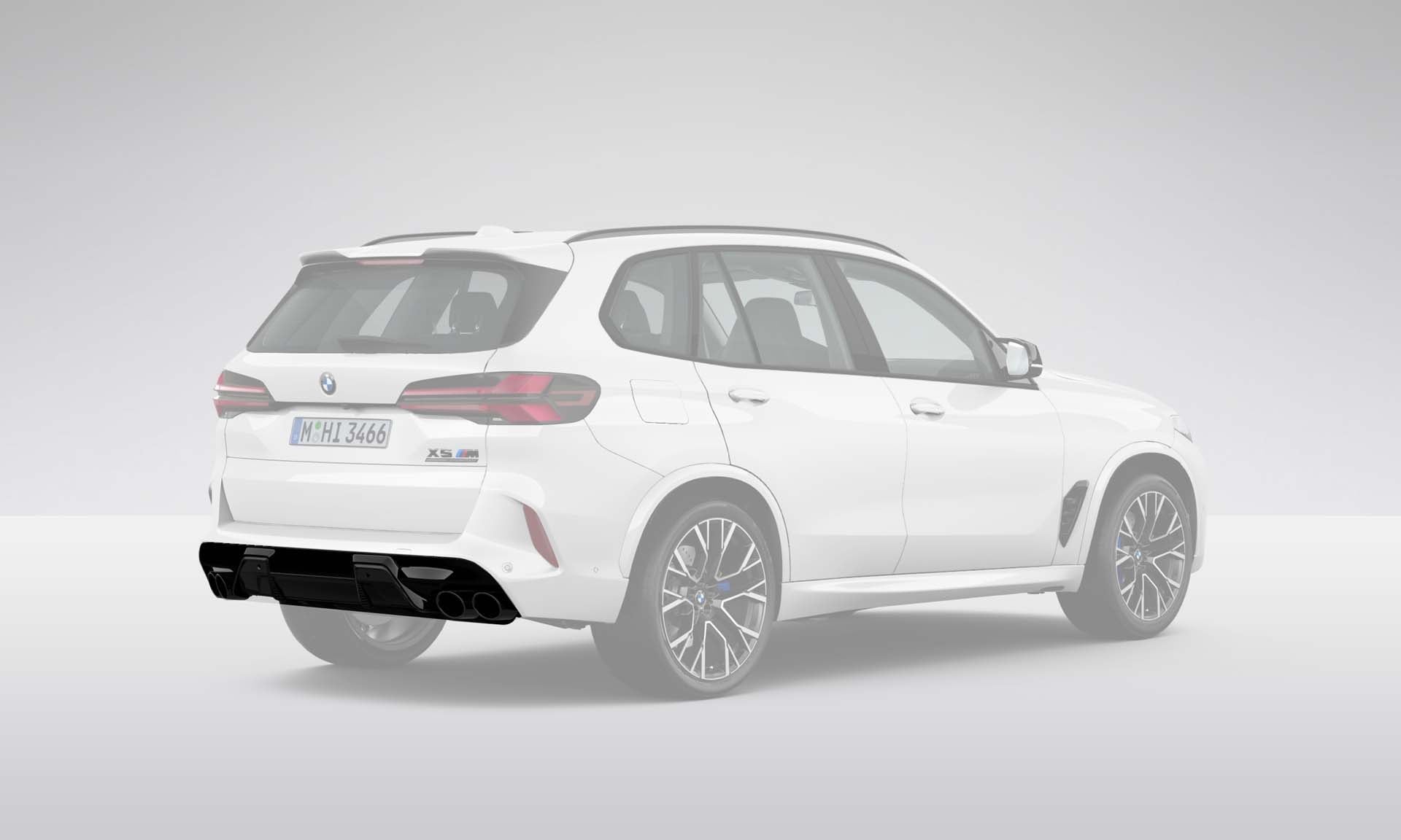 M Performance achterdiffusor carbon BMW X5/6 M