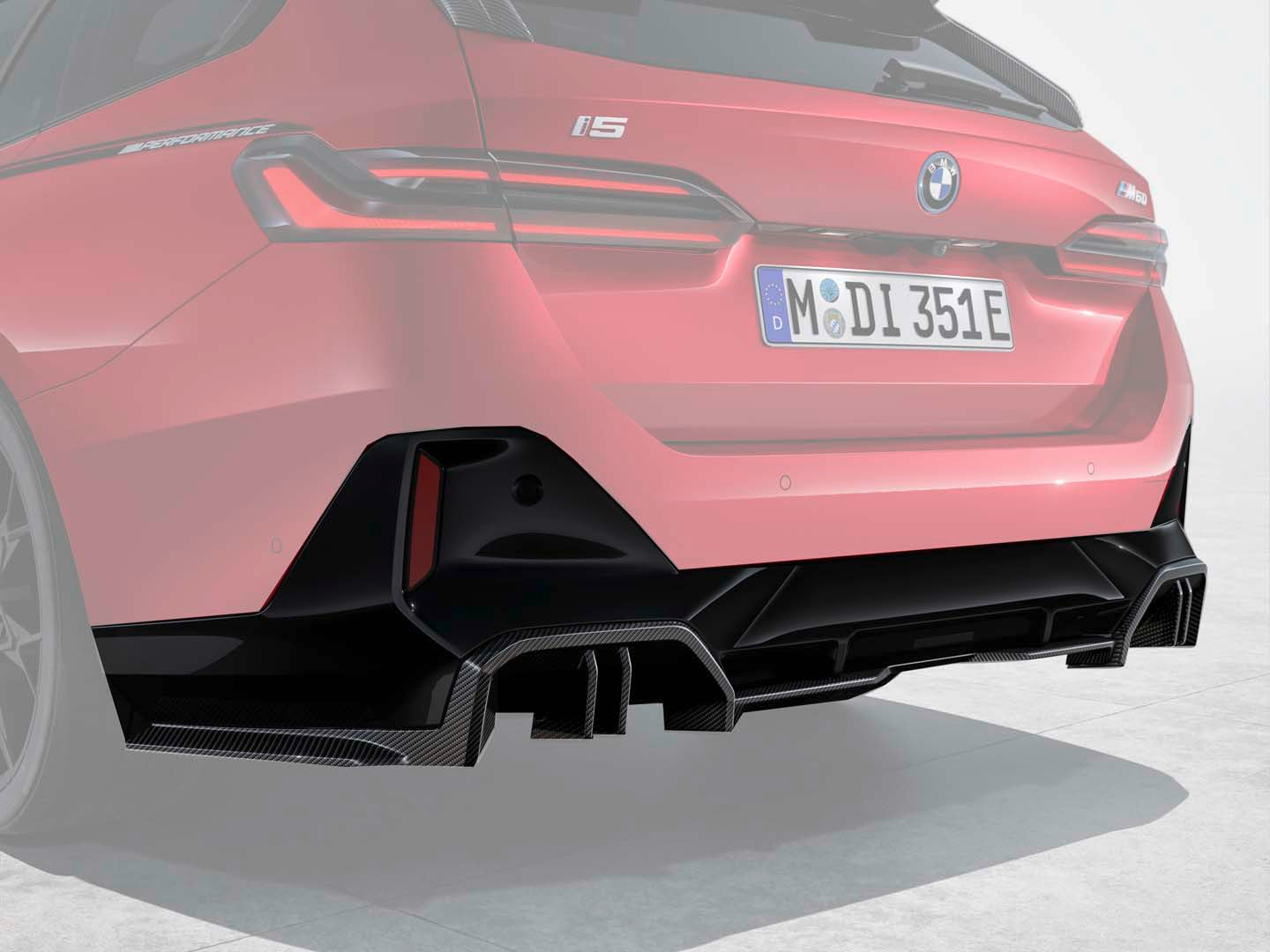 M Performance achterdiffusor carbon BMW i5/5 serie