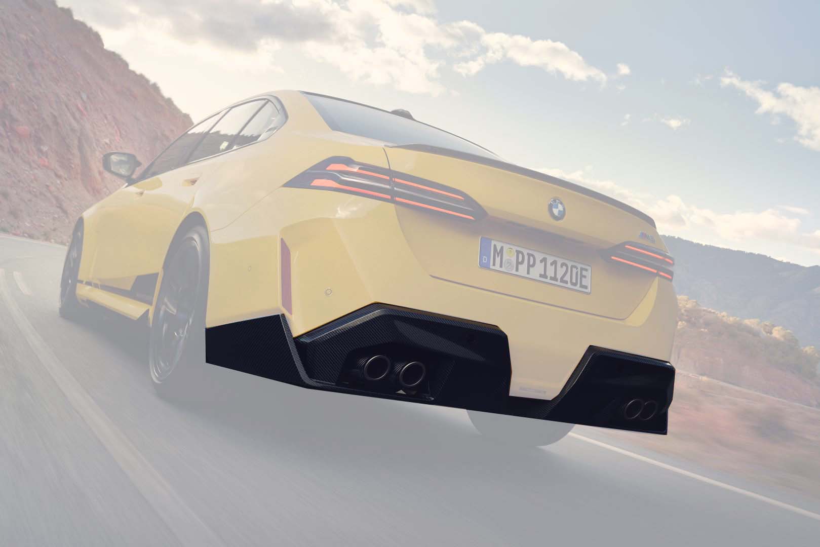 Diffusor BMW M5, detail