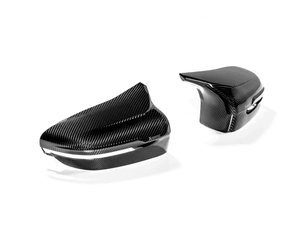 Akrapovič High Gloss Carbon fibre Mirror Cap Set voor M5 (F90)-OPF/GPF