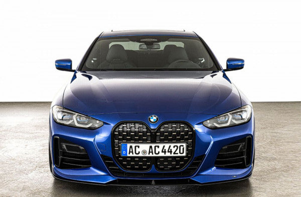 AC Schnitzer front splitter in mat zwart voor BMW 4 serie met M aerodynamisch pakket
