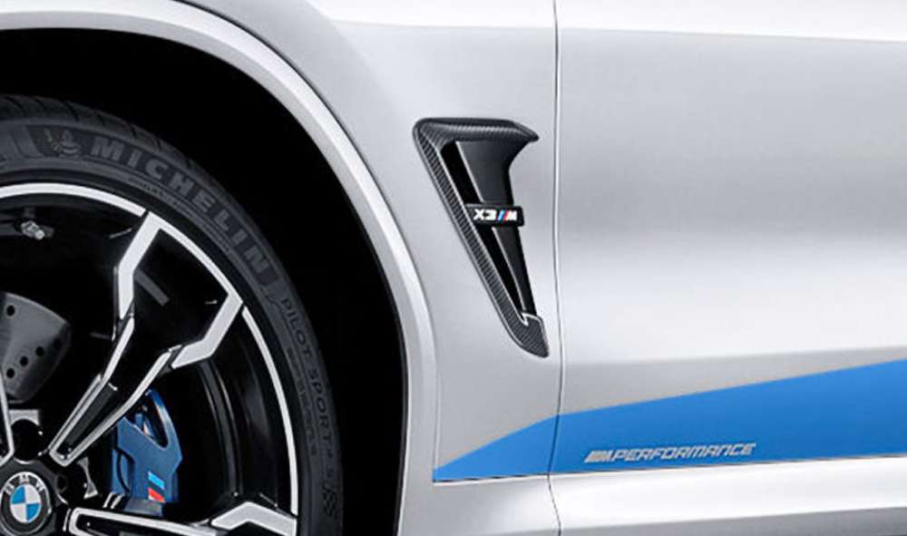 BMW M Performance sierstrip luchtinlaatspatbord carbon (links en rechts) X3M X4M