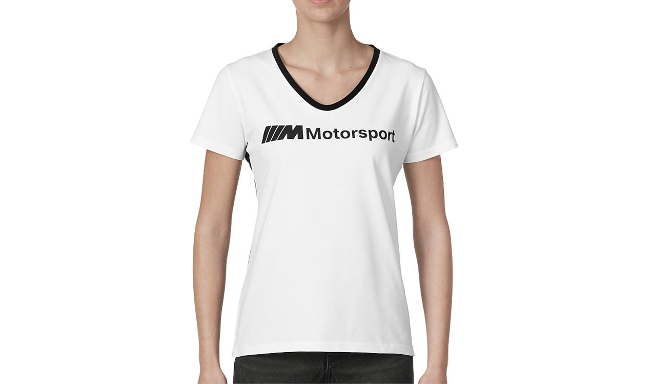 BMW M Motorsport T-Shirt Dames, Zwart/wit, L