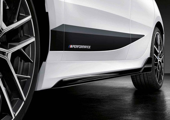 BMW M Performance side skirt in hoogglans zwart voor 1 Serie (Links & Rechts)