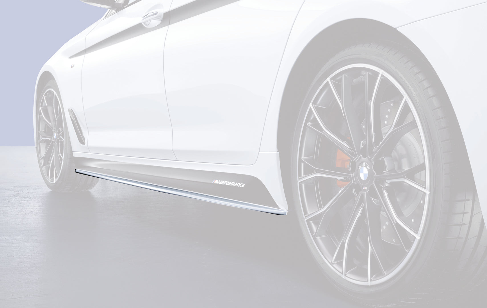 M Performance Side Skirts Set Mat Zwart BMW 5 Serie