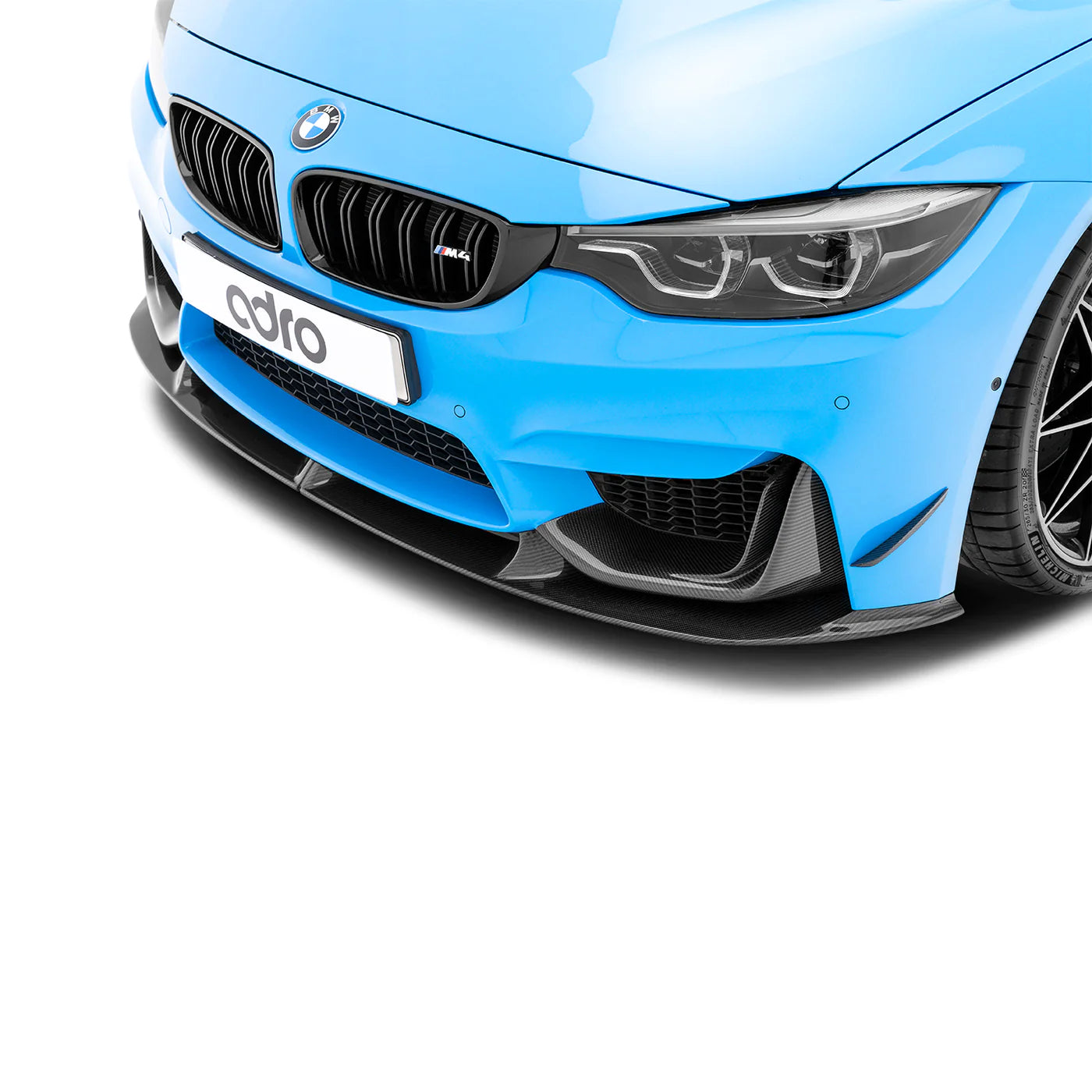 ADRO front bumper canard in Carbon voor M3/M4