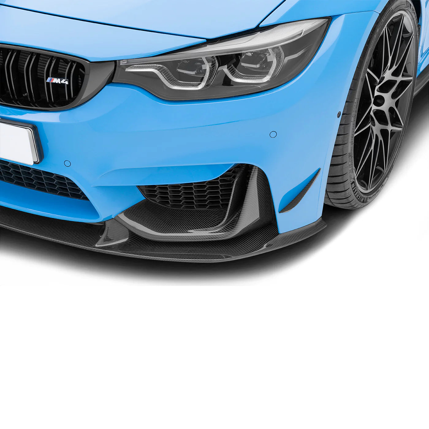 ADRO front bumper canard in Carbon voor M3/M4