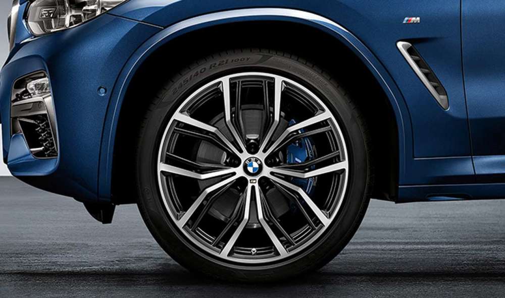 BMW M Performance 21" complete Bridgestone Y-spaak velg-en zomerbanden set voor X3/ X4