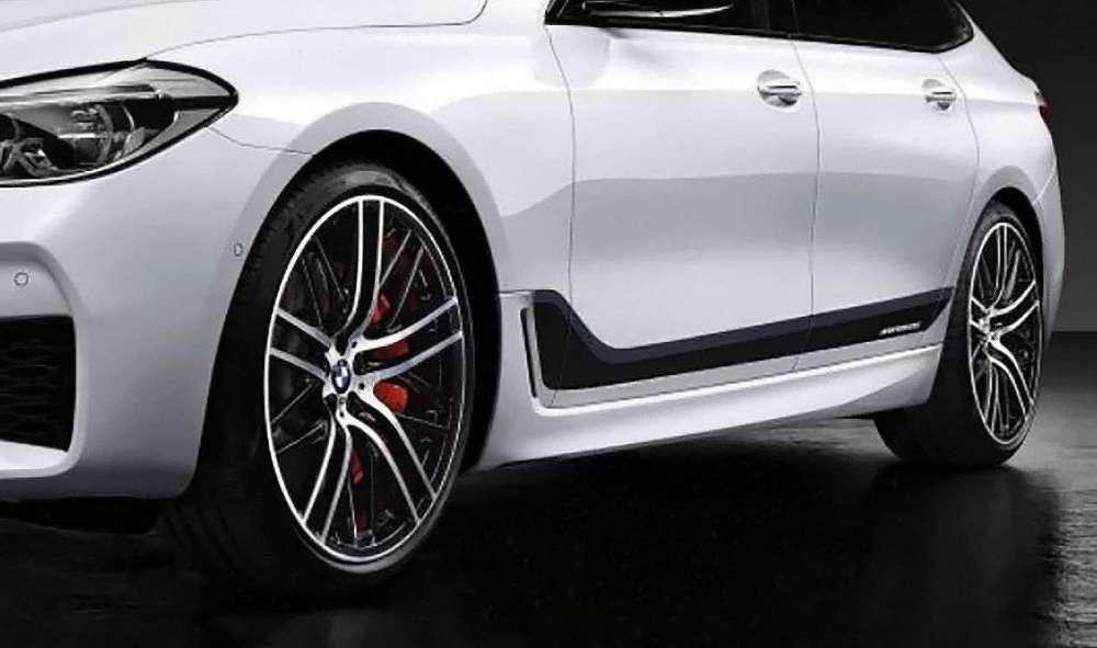 BMW M Performance Frozen black accentstrepen voor 6 Serie