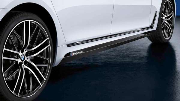 BMW M Performance Frozen Black sideskirt folie voor 7 Serie