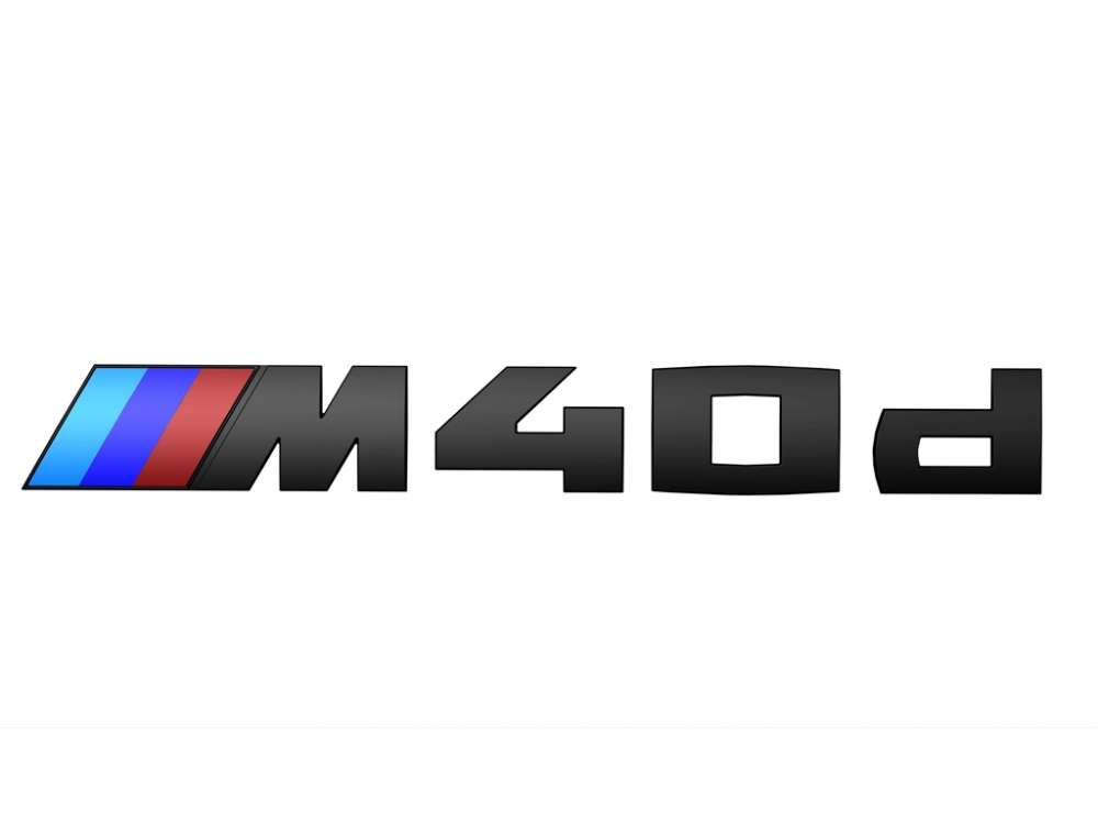 BMW M Performance hoogglans opschrift 'M40d' voor X4
