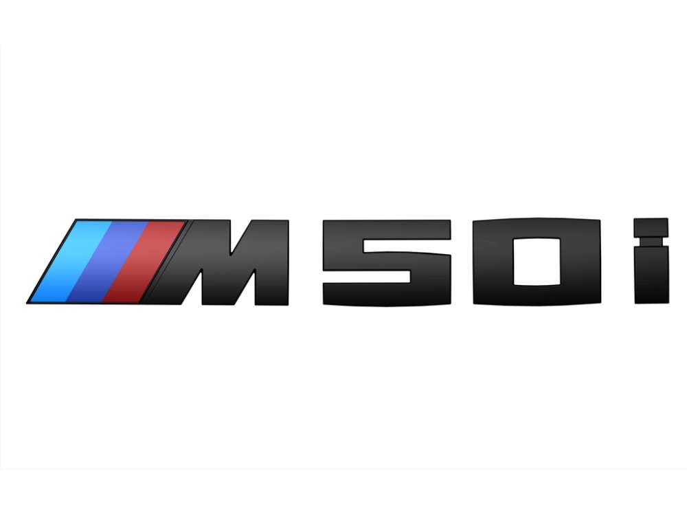 BMW M Performance hoogglans opschrift 'M50i' voor X6