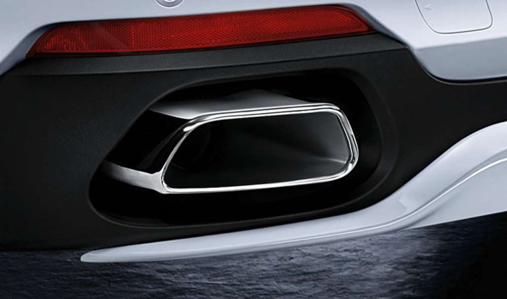 BMW M Performance trapeziumvormige uitlaat sierstuk in chroom voor X5