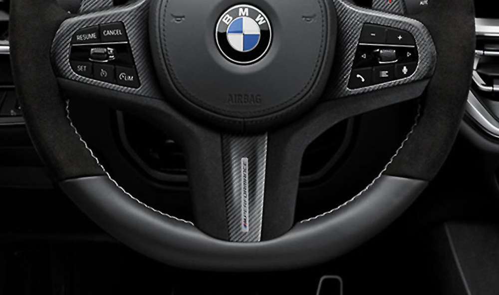 BMW M Performance stuurhoes Alcantara / Carbon voor 1 t/m 4 Serie, M4/ Z4