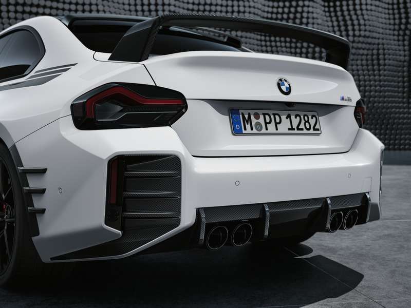 BMW M Performance Achterskirt carbon links M2