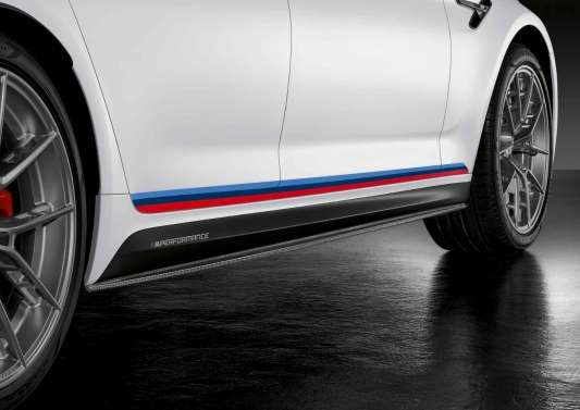 BMW M Performance Carbon sideskirt folies voor 5 Serie + M5