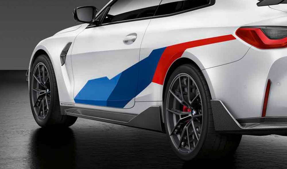 BMW M Performance carbon sideskirts links voor M4