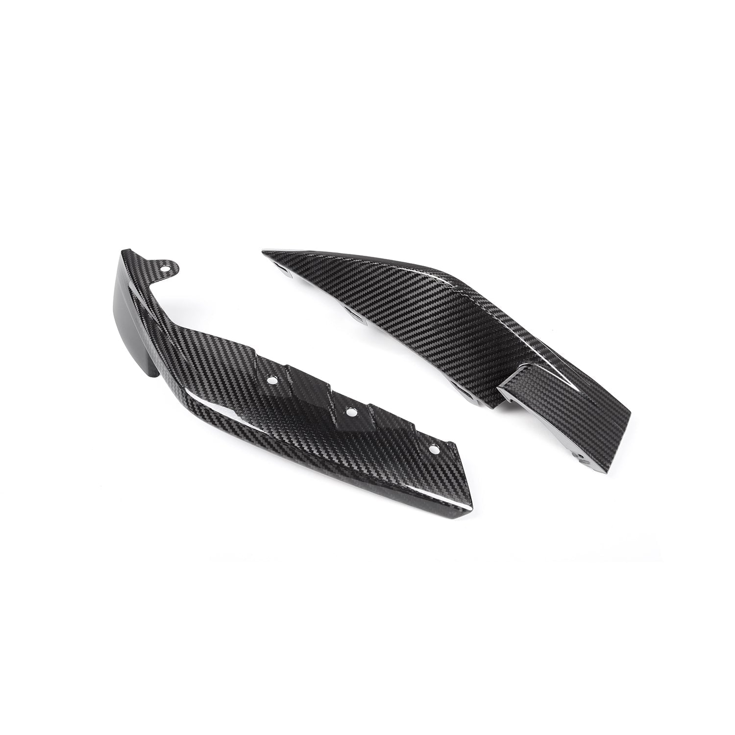 MHC+ BMW M3/M4 OEM Style Replacement Front Side Splitters In Pre Preg Carbon Fibre (G80/G82/G83)-R44 Performance