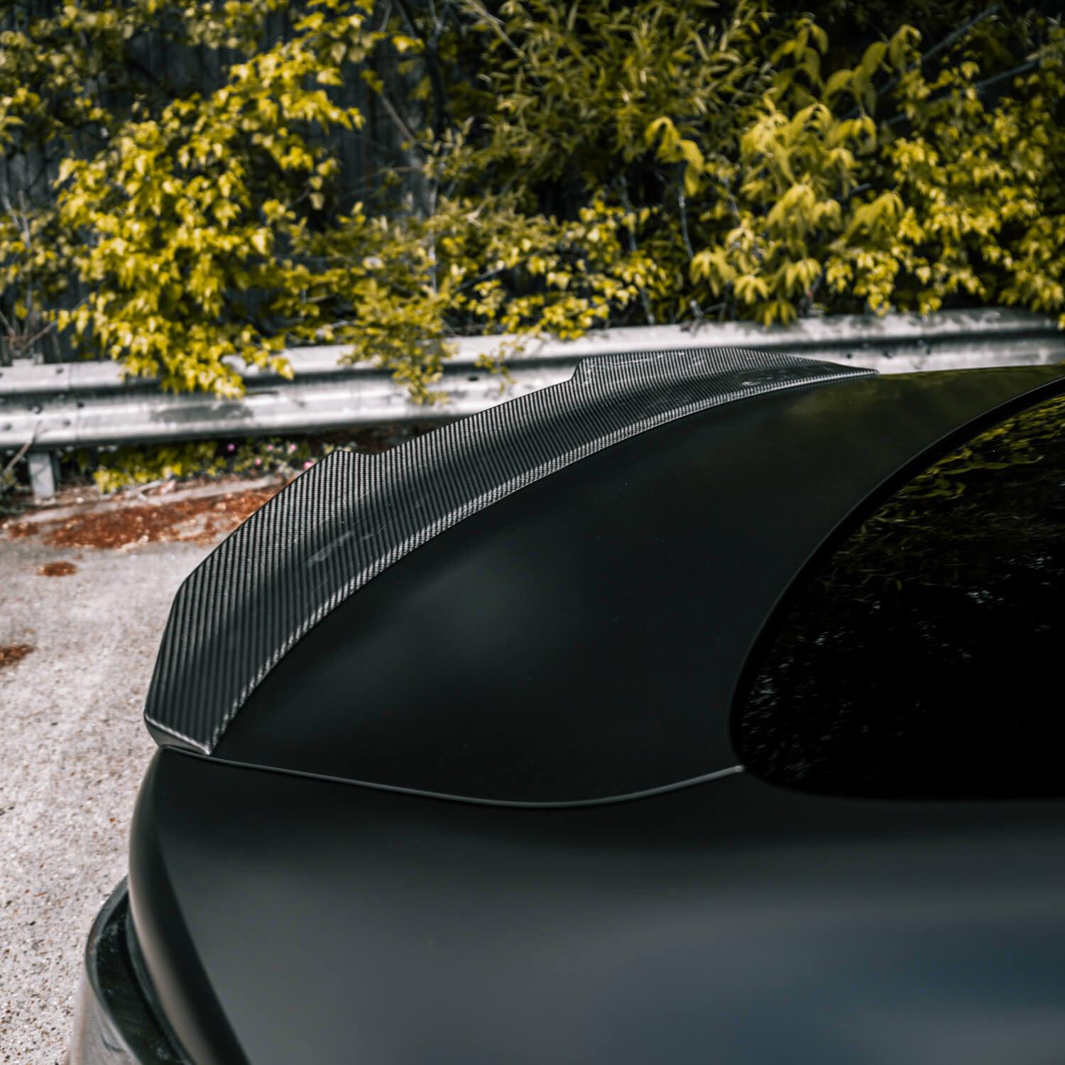 MHC+ BMW M4 Ducktail Style Rear Spoiler In Pre-Preg Carbon Fibre (G82)-R44 Performance